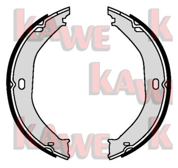 Sada brzdových čelistí, parkovací brzda KAWE 09520