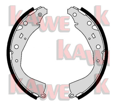 Sada brzdových čelistí, parkovací brzda KAWE 09600