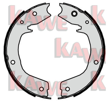 Sada brzdových čelistí, parkovací brzda KAWE 09850