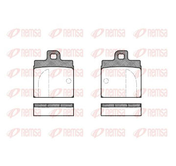 Sada brzdových destiček, kotoučová brzda KAWE 0004 00