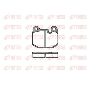 Sada brzdových destiček, kotoučová brzda KAWE 0014 10