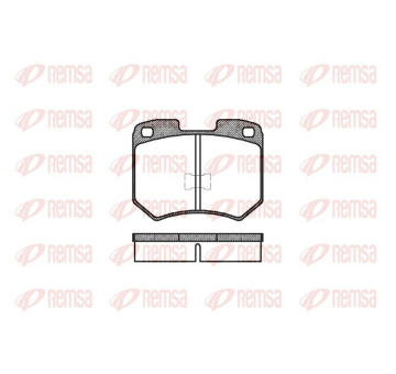 Sada brzdových destiček, kotoučová brzda KAWE 0019 00