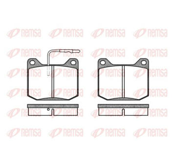 Sada brzdových destiček, kotoučová brzda KAWE 0045 32
