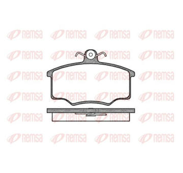 Sada brzdových destiček, kotoučová brzda KAWE 0046 20