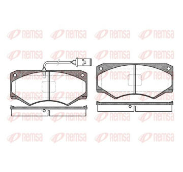 Sada brzdových destiček, kotoučová brzda KAWE 0047 52