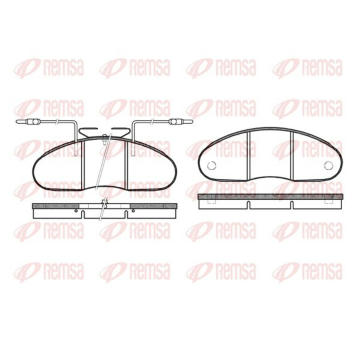 Sada brzdových destiček, kotoučová brzda KAWE 0048 02