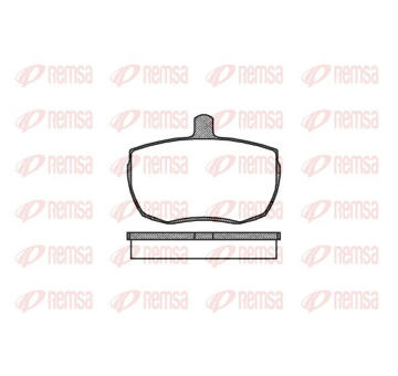 Sada brzdových destiček, kotoučová brzda KAWE 0056 00