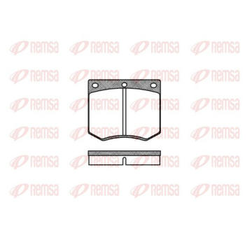 Sada brzdových destiček, kotoučová brzda KAWE 0063 00