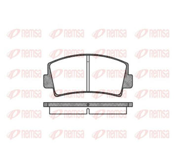 Sada brzdových destiček, kotoučová brzda KAWE 0078 00