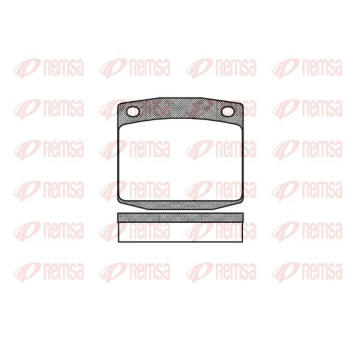Sada brzdových destiček, kotoučová brzda KAWE 0095 00