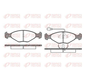 Sada brzdových destiček, kotoučová brzda KAWE 0124 02