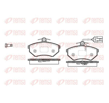 Sada brzdových destiček, kotoučová brzda KAWE 0134 62