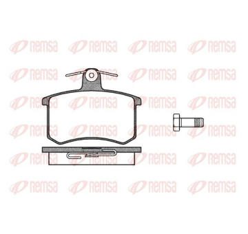 Sada brzdových destiček, kotoučová brzda KAWE 0135 10