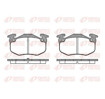 Sada brzdových destiček, kotoučová brzda KAWE 0144 50
