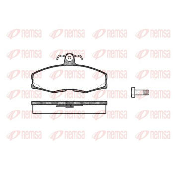 Sada brzdových destiček, kotoučová brzda KAWE 0154 00