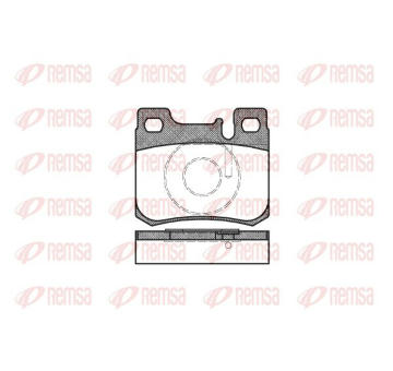 Sada brzdových destiček, kotoučová brzda KAWE 0157 20