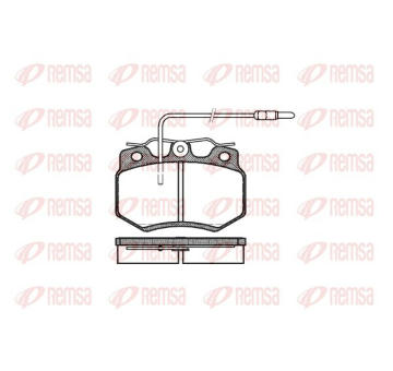 Sada brzdových destiček, kotoučová brzda KAWE 0170 04