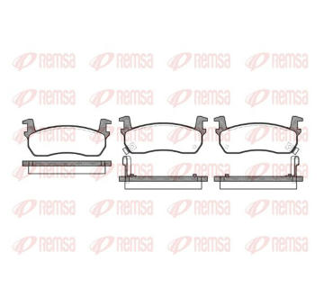 Sada brzdových destiček, kotoučová brzda KAWE 0174 02