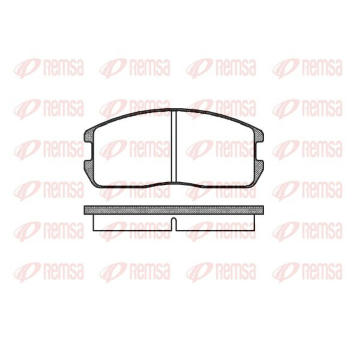 Sada brzdových destiček, kotoučová brzda KAWE 0175 00