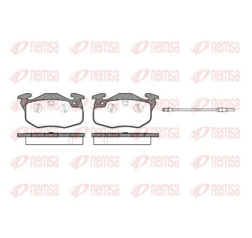 Sada brzdových destiček, kotoučová brzda KAWE 0192 01