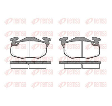 Sada brzdových destiček, kotoučová brzda KAWE 0192 10