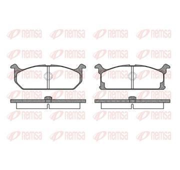 Sada brzdových destiček, kotoučová brzda KAWE 0194 00