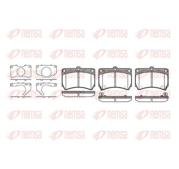 Sada brzdových destiček, kotoučová brzda KAWE 0212 32