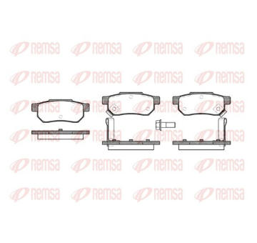 Sada brzdových destiček, kotoučová brzda KAWE 0233 02