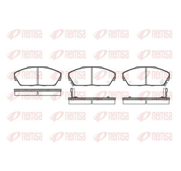 Sada brzdových destiček, kotoučová brzda KAWE 0237 02