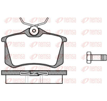 Sada brzdových destiček, kotoučová brzda KAWE 0263 00
