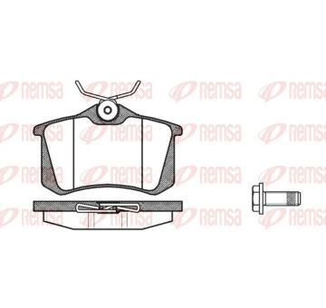 Sada brzdových destiček, kotoučová brzda KAWE 0263 92