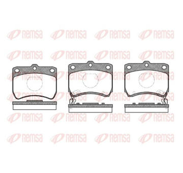 Sada brzdových destiček, kotoučová brzda KAWE 0271 02