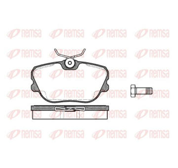 Sada brzdových destiček, kotoučová brzda KAWE 0280 10