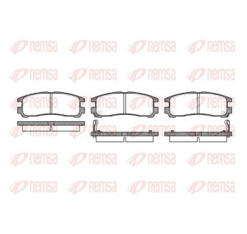 Sada brzdových destiček, kotoučová brzda KAWE 0291 02