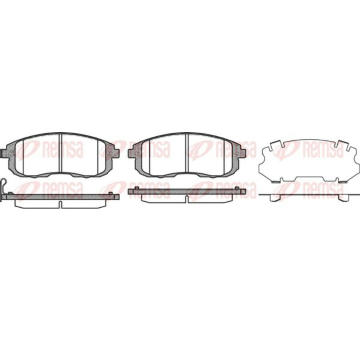 Sada brzdových destiček, kotoučová brzda KAWE 0293 11