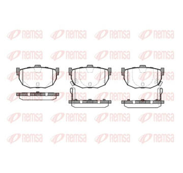 Sada brzdových destiček, kotoučová brzda KAWE 0294 22