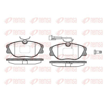 Sada brzdových destiček, kotoučová brzda KAWE 0305 12