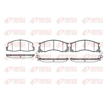 Sada brzdových destiček, kotoučová brzda KAWE 0306 22