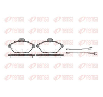 Sada brzdových destiček, kotoučová brzda KAWE 0310 14