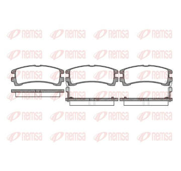 Sada brzdových destiček, kotoučová brzda KAWE 0347 02