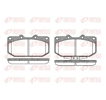 Sada brzdových destiček, kotoučová brzda KAWE 0348 02