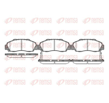 Sada brzdových destiček, kotoučová brzda KAWE 0351 32