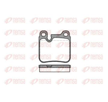 Sada brzdových destiček, kotoučová brzda KAWE 0374 00