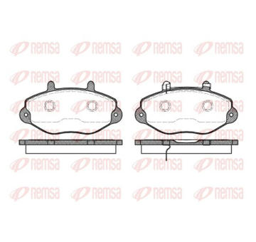 Sada brzdových destiček, kotoučová brzda KAWE 0392 02