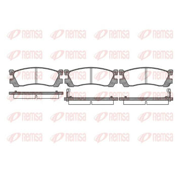 Sada brzdových destiček, kotoučová brzda KAWE 0399 12