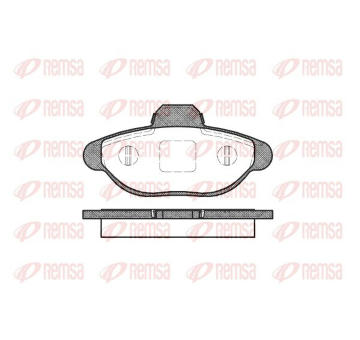 Sada brzdových destiček, kotoučová brzda KAWE 0414 10