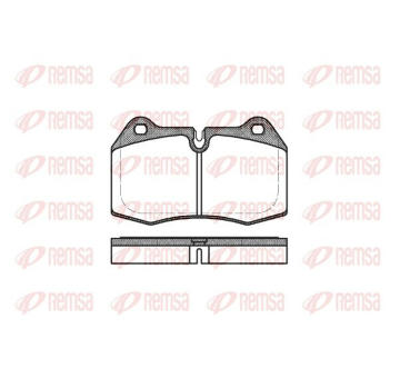 Sada brzdových destiček, kotoučová brzda KAWE 0441 00