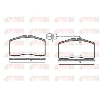 Sada brzdových destiček, kotoučová brzda KAWE 0448 02