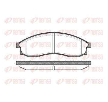 Sada brzdových destiček, kotoučová brzda KAWE 0469 00