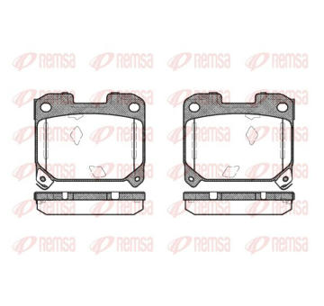 Sada brzdových destiček, kotoučová brzda KAWE 0475 04